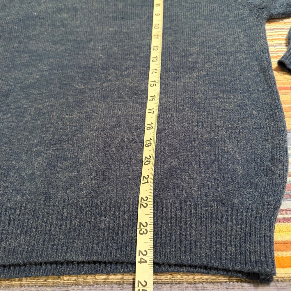 Vintage SF-202 Levi's Men's Crew Neck‎ Pullover Wool Blend Sweater Blue Size M - Picture 6 of 7